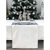  Ezüst lurex asztali futó barokk mintás 44x140 cm
