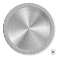 Ezüst Next Generation Silver papírtányér 8 db-os 23 cm FSC party kellék