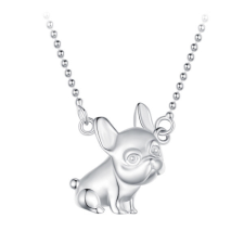  Ezüst női nyaklánc, bulldog nyaklánc
