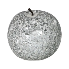  Ezüst színű mozaik alma dekoráció