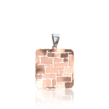  Ezüst Toscana Medál—négyzet, rosé medál