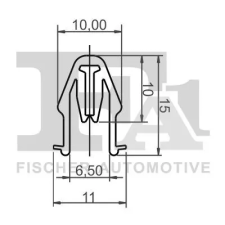FA1 Patent, dísz-/védőléc 77-40074.5 autóalkatrész