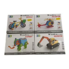 Fa 3D puzzle készségfejlesztő