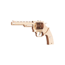 fa 3d puzzle gumikarikás revolver puzzle, kirakós