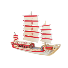  Fa 3D puzzle - Japán vitorlás puzzle, kirakós