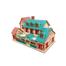 Fa 3D puzzle Villa puzzle, kirakós