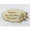  Fa Anyáknapi tábla "Köszönöm, hogy..." 5,5cm x 10,5cm