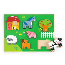 Fa beillesztős puzzle Farm puzzle, kirakós