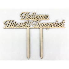 Fa beszúrós "Kellemes húsvéti ünnepeket" 17cm dekorációs kellék