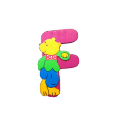  Fa betű F - lila maci tapéta, díszléc és más dekoráció