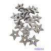  Fa dekor lyukas csillag*20 - Szürke