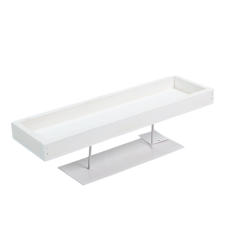  Fa doboz emelt fém talpon M10x35x10cm dekorációs kellék