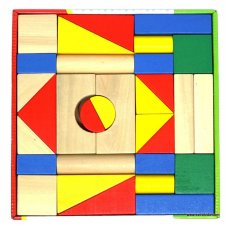  Fa építőjáték  - 31 db-os, színes kreatív és készségfejlesztő