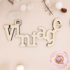 Fa felirat- Vintage dekorációs kellék