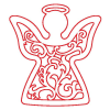Fa figura 5db/csomag - Angyal