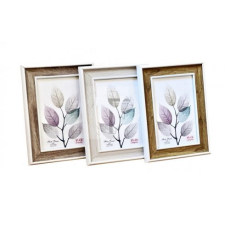  Fa hatású műanyag képkeret, 10x15 cm, kitámasztható fényképkeret