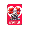  Fa hűtőmágnes, Szeretlek, mosómedvék