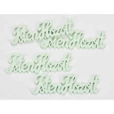  Fa Isten Hozott felirat menta 15cm 4db/csomag dekorációs kellék