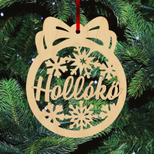  Fa karácsonyfadísz - Hollókő karácsonyfadísz