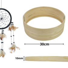  Fa karika álomfogóhoz, makraméhoz 30cm*1cm 10db/csomag dekorációs kellék