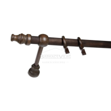  Fa karnis, egysoros, 160 cm, dió karnis, függönyrúd