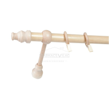  Fa karnis, egysoros, 240 cm, világos tölgy karnis, függönyrúd