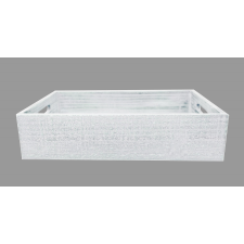  Fa láda fehér dekorációs kellék