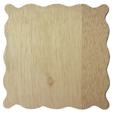 Fa lap hullámos 21cm x 21cm dekorálható tárgy