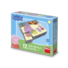  Fa mesekocka 12 db - Peppa malac puzzle, kirakós