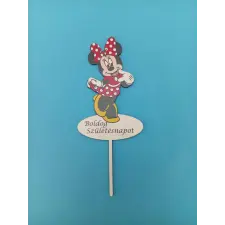  Fa Minnie egér tortabeszúró,tortadísz Boldog születésnapot felírattal sütés és főzés