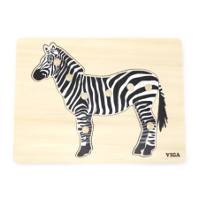  Fa Montessori Kirakó - Zebra fajáték
