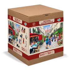 Fa puzzle párizsi bisztró 2 az 1-ben puzzle, kirakós