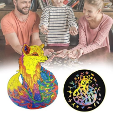 Fa puzzle róka puzzle, kirakós