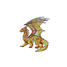  Fa puzzle – Sárkány (FSC-wood) puzzle, kirakós