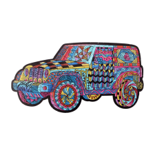 Fa puzzle, színes A3 méretű (autó) puzzle, kirakós