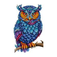  Fa puzzle, színes A3 méretű (bagoly) puzzle, kirakós