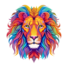  Fa puzzle, színes A3 méretű (oroszlán) puzzle, kirakós