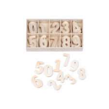 Fa számok dobozban dekorációs kellék