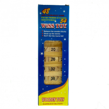 Fa számozott Jenga torony + 4 kocka társasjáték