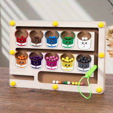 Fa Színválogató Labirintus és Számoló Puzzle kreatív és készségfejlesztő