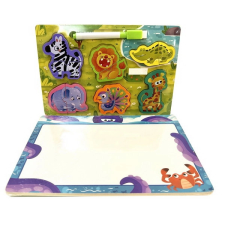 Fa tábla és safaris puzzle puzzle, kirakós