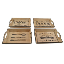  Fa tálca (választható minta) konyhai eszköz