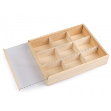  Fa tároló doboz tetővel dekorációs kellék