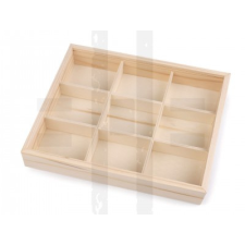  Fa tároló tólófedéllel - 17,5 x 22 cm dekorációs kellék