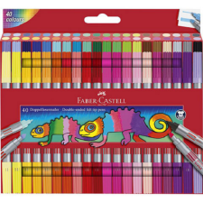 Faber-Castell : 40db-os kétvégű filctoll készlet ragyogó színekkel filctoll, marker