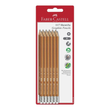 Faber-Castell B grafit ceruza radírral szett, 12 db-os ceruza