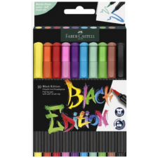 Faber-Castell : Black Edition 10db-os színes filctoll szett filctoll, marker
