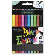 Faber-Castell Black Edition Brush, 10 szín (116451) filctoll, marker
