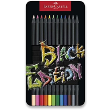 Faber-Castell Black Edition, fémdobozban, 12 szín színes ceruza