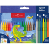 Faber-Castell Dinoszaurusz 18+6 db filctoll készlet, matricával (FC554222)